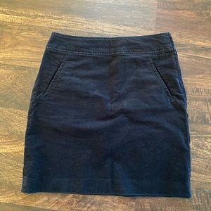 Talbots Corduroy A-line Skirt (navy)